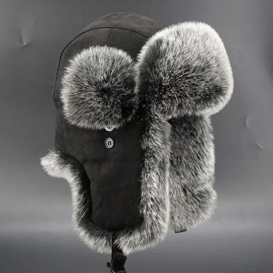 Elegáns hő: ushanka ember motorháztető